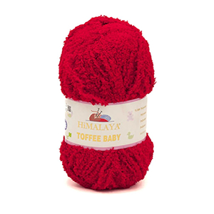 85227  Baby Yarn Himalaya Toffee Baby  For Blankets,Scarves,Cardigans 50gr/135Meters/  (Himalaya) 78110-Red, Micropolyester  ,Material 100% Polyester,All Seasons,Crhochet Needles  5-6 (10 0) ()