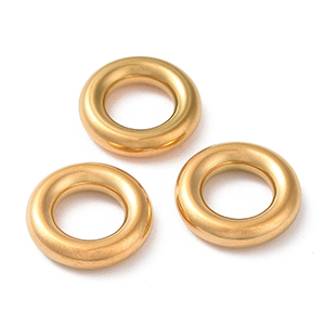 85256 Stainless Steel Closed Rings  For Jewellery 13X3mm/1Pcs/   Gold Plated,   ,Material Ανοξείδωτο Ατσάλι 304,, (30 0) ()