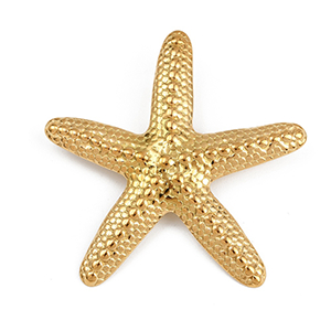 85283 Stainless Steel Starfish ‘, Starfish’ For Jewellery 50X48mm/1Pcs/   Gold Plated,   ,Material Ανοξείδωτο Ατσάλι 304,Summer,Charms (10 0) ()