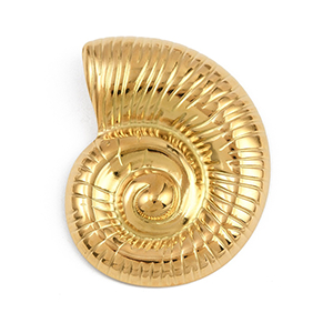 85284 Stainless Steel Conch Pendants ‘, Sea Shell’ For Jewellery 36X5mm/1Pcs/   Gold Plated,   ,Material Ανοξείδωτο Ατσάλι 304,Summer,Charms (10 0) ()