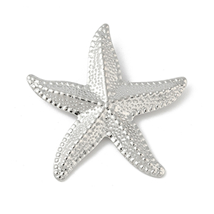 85301 Stainless Steel Starfish ‘, Starfish’ For Jewellery 44X43mm/1Pcs/   Steel color,   ,Material Ανοξείδωτο Ατσάλι 304,Summer,Charms (6 0) ()