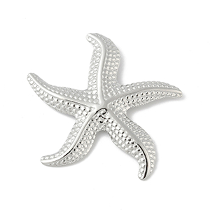 85303 Stainless Steel Starfish ‘, Starfish’ For Jewellery 53X57mm/1Pcs/   Steel color,   ,Material Ανοξείδωτο Ατσάλι 304,Summer,Charms (10 0) ()