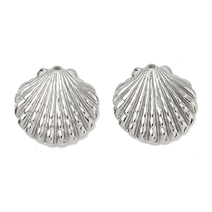 85306 Stainless Steel Conch Pendants ‘, Sea Shell’ For Jewellery 20X20mm/1Pcs/   Steel color,   ,Material Ανοξείδωτο Ατσάλι 304,Summer,Charms (30 0) ()
