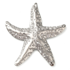 85328 Stainless Steel Starfish ‘, Starfish’ For Jewellery 50X46mm/1Pcs/   Steel color,   ,Material Ανοξείδωτο Ατσάλι 304,Summer,Charms (7 0) ()