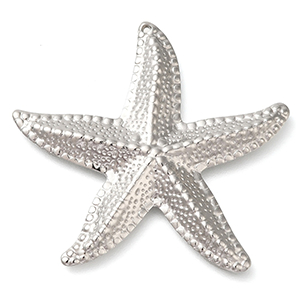 85329 Stainless Steel Starfish ‘, Starfish’ For Jewellery 41X45mm/1Pcs/   Steel color,   ,Material Ανοξείδωτο Ατσάλι 304,Summer,Charms (7 0) ()