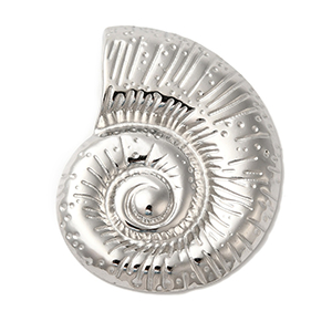 85333 Stainless Steel Conch Pendants ‘, Sea Shell’ For Jewellery 44X34mm/1Pcs/   Steel color,   ,Material Ανοξείδωτο Ατσάλι 304,Summer,Charms (7 0) ()