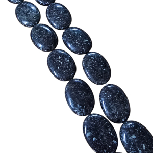 85349 Ημιπολύτιμοι Λίθοι Οβάλ Για κόσμημα 34X26mm/11Τεμ. Γκρίζο Χρώμα, ,Συνθεση ,Χάντρα (12 5) (0gr) ()