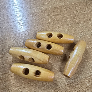 85368  Wooden Buttons  For Jewellery 40X11mm/2Pcs/   Honey Color,   ,Material ,Christmas, (30 0) ()