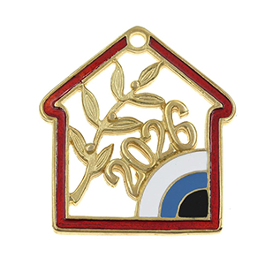85436 Metal Lucky Charms  Lucky Charms 40X36mm/1Pcs/   Gold Plated, With Cat’s Eye  ,Material ,Christmas,Charms (3 0) ()