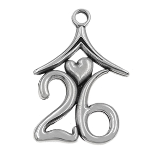 85438 Metal Lucky Charms  Lucky Charms 50X35mm/1Pcs/   Antique Color,   ,Material ,Christmas,Charms (5 0) ()