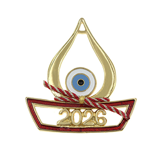 85454  Metal Boats ‘, Boat/Sail Boat’ Lucky Charms 45X41mm/1Pcs/   Gold Plated, Enamel  ,Material ,,Charms (3 0) ()