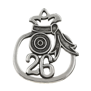 85462 Metal Pomegranade lucky charms  Lucky Charms 39X32mm/1Pcs/   Gold Plated,   ,Material ,,Charms (10 0) ()