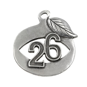85464 Metal Pomegranade lucky charms  Lucky Charms 40X36mm/1Pcs/   Antique Color,   ,Material ,,Charms (4 0) ()