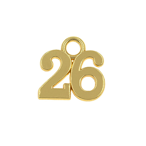 85476 Metal Lucky Charms  Lucky Charms 19X19mm/2Pcs/346102460.   Gold Plated,   ,Material ,,Charms (30 0) ()