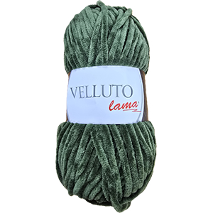 85505  LAMA Yarn Velluto  For Baby Dolls 100gr/120Meters/  (Lama) 945-Olive, Polyester/velvet  ,Material 100% Polyester,All Seasons, (13 0) ()