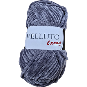 85509  LAMA Yarn Velluto  For Baby Dolls 100gr/120Meters/  (Lama) 256-Grey, Polyester/velvet  ,Material 100% Polyester,All Seasons, (13 0) ()