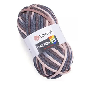 85539 Yarn Art Cord Yarn 40% cotton 60% Crochet needle #15  For Pillow,Carpet,Bags 250gr/73Meters//6mm  (Madame Tricote Paris) 928-Multicolor,   ,Material Polyester,,Tunisian Crochet Hook no 7-8 (2 0) ()