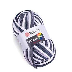 85540 Yarn Art Cord Yarn 40% cotton 60% Crochet needle #15  For Pillow,Carpet,Bags 250gr/73Meters//6mm  (Madame Tricote Paris) 910-Multicolor,   ,Material Polyester,,Tunisian Crochet Hook no 7-8 (2 0) ()
