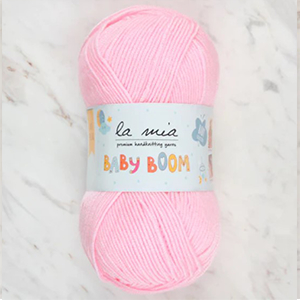 85543 La mia Baby Boom Anti pilling Acrylic Yarn  For Dolls,Huts,Blouses 100gr/240Meters/  (Alize) 782-Baby Pink,   ,Material 90% Anti-pilling Acrylic 10% Bamboo,All Seasons,Crochet Needles 2-4 Tunisian Crochet Hook no 4-5 (10 0) ()