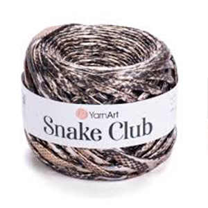 85547 Yarnart Snake Club  For Handbags 180gr/55Meters/   5101-Multicolor, 100% Polyester  ,Material ,,Crochet Needles 6.5,Needles 6 (2 0) ()