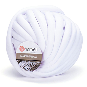85553 YarnArt Marshmallow jumbo y   750gr/30Meters/  (Yarn Art) 901-White, Cotton  ,Material ,, (3 0) ()