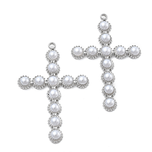 85572 ΑΤΣΑΛΙΝΑ ΣΤΑΥΡΟΥΔΑΚΙΑ  ΓΙΑ ΚΟΣΜΗΜΑ 33X22mm/1Τεμ.   ΑΤΣΑΛΙΝΟ ΧΡΩΜΑ, ΜΕ ΠΕΡΛΕΣ  ,ΣΥΝΘΕΣΗ ,Θρησκετυτικά,ΚΡΕΜΑΣΤΑ (3 0) (0gr) ()