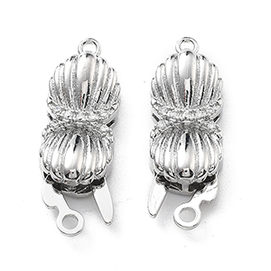 85580 BRASS BOX CLASPS  FOR JEWELLERY/PEARLS 23X7mm/1Pcs/   PLATINUM PLATED, MEG  ,Material ,, (7 3) ()