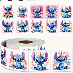 85600 Stickers ‘, Stitch’ For Decoration 25mm/500Pcs/   MultiColor,   ,Material ,, (1 1) ()