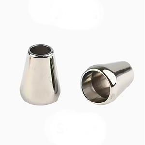 85626 Metal Leather Shoe lace ending   13X10mm/2Pcs//Ø5mm   Platinum color,   ,Material ,, (10 0) ()