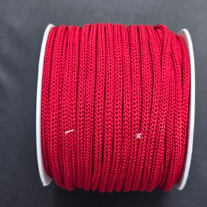 85635 Textile Laces For Shoes/Trousers 4mm//1Meters/ Red Color, Cotton ,Material ,Kneeting Accessories, (190 0) ()