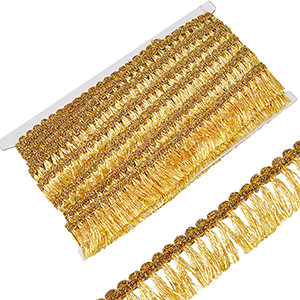 85638 FRINGE TRIMS  FOR DECORATION 32mm//1Meters/τρέσες   GOLDEN COLOR,   ,Material , (14 0) ()