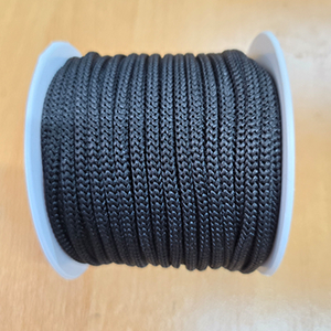 85640 Textile Laces  For Shoes/Trousers 4mm//1Meters/   Black Color, Cotton  ,Material ,Kneeting Accessories, (50 50) ()