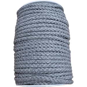 85647 Textile Laces  For Shoes/Trousers 7mm//1Meters/   Grey Color, Cotton  ,Material ,Kneeting Accessories, (50 0) ()