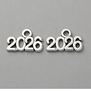 85715 METAL LUCKY CHARMS  FOR Charms/DECORATION 13X20mm/10Pcs/   ANTIQUE COLOR,   ,Material Alloy,CHARMS (40 0) ()