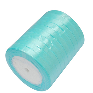 85717 SATIN RIBON FOR DECORATION 6mm/23Meters/ LIGHT BLUE COLOR, ,Material , (10 0) ()