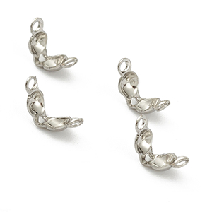 85718 STAINLESS STEEL BEAD TIPS CALOTTE ENDS  FOR JEWELLERY 6X3mm/30Pcs/  (24K) Steel COLOR,   ,Material ,, (67 0) ()