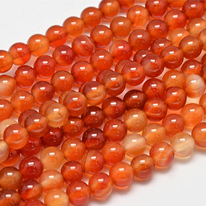 85753 NATURAL CARNELIA ROUND BEADS  FOR JEWELLERY/PATERIMI/MPEGLERIA 6mm/62Pcs//Ø3mm   RED COLOR,   ,Material SEMI PRECIOUS STONES,,BEADS (10 0) ()