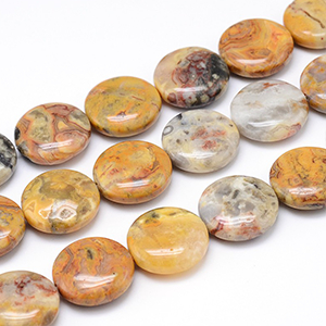 85757 NATURAL ROUND FLAT AGATE  FOR JEWELLERY/PATERIMI/MPEGLERIA 20X8mm/20Pcs//Ø1mm   MULTICOLOR,   ,Material SEMI PRECIOUS STONES,,BEADS (2 0) ()