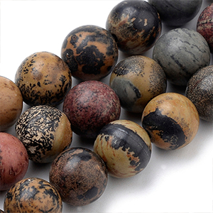 85765 NATURAL JASPER ROUND BEADS  FOR JEWELLERY 6mm/60Pcs/   MULTICOLOR,   ,Material SEMI PRECIOUS STONES,,BEADS (10 0) ()