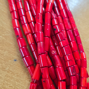 85789 ΦΥΣΥΚΟ BAMBOO ΚΥΛΙΝΔΡΙΚΟ  ΓΙΑ ΚΟΣΜΗΜΑ 9X7mm/~33Τεμ.   ΚΟΚΚΙΝΟ ΧΡΩΜΑ,   ,ΣΥΝΘΕΣΗ ΗΜΙΠΟΛΥΤΙΜΟΙ ΛΙΘΟΙ,ΧΑΝΤΡΑ (32 0) (0gr) ()