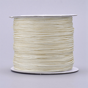 85805 Macrame Cord  FOR JEWELLERY 0,6mm/130Meters/   BEIGE COLOR, Nylon Thread  ,Material ,, (10 0) ()