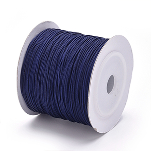 85806 Macrame Cord FOR JEWELLERY 0,6mm/130Meters/ NAVY BLUE COLOR, Nylon Thread ,Material ,, (10 0) ()