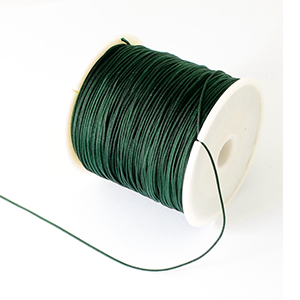 85808 Macrame Cord  FOR JEWELLERY 0.5mm/130Meters/   FOREST GREEN COLOR, Nylon Thread  ,Material ,, (3 1) ()