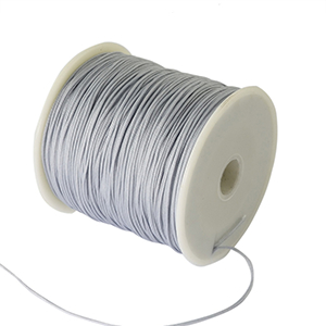 85810 Macrame Cord FOR JEWELLERY 0.8mm/91Meters/ LIGHT GREY COLOR, Nylon Thread ,Material ,, (4 2) ()