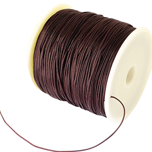 85811 Macrame Cord  FOR JEWELLERY 0.8mm/91Pcs/   BROWN COLOR, Nylon Thread  ,Material ,, (3 2) ()