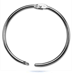 85813 Iron Loose Leaf Book Binder Hinged Rings  FOR DECORATION 45X4mm/5Pcs/   PLATINUM COLOR,Rings 3.00mm THICKNESS (9Gauge)  ,Material IRON,Scrapbooking, (7 2) ()