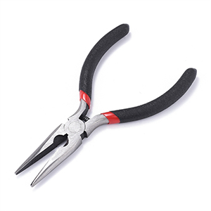85852 FLAT HEAD PLIERS  FOR JEWELLERY 12cm//1Pcs/   BLACK COLOR, Flat Head Pins  ,Material Carbon steel,, (21 8) ()