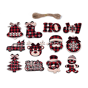 85861 Ξύλινα Χριστουγεννιάτικα Στοιχεία  ΓΙΑ ΔΙΑΚΟΣΜΗΣΗ 70mm//2Τεμ.   ΠΟΛΥΧΡΩΜΑ,   ,ΣΥΝΘΕΣΗ ,ΚΡΕΜΑΣΤΑ (16 0) (0gr) ()