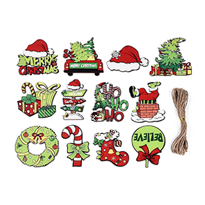 85862 Ξύλινα Χριστουγεννιάτικα Στοιχεία  ΓΙΑ ΔΙΑΚΟΣΜΗΣΗ 70mm//2Τεμ.   ΠΟΛΥΧΡΩΜΑ,   ,ΣΥΝΘΕΣΗ ,ΚΡΕΜΑΣΤΑ (21 0) (0gr) ()