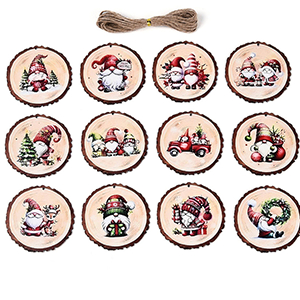 85867 Ξύλινα Χριστουγεννιάτικα Στοιχεία  ΓΙΑ ΔΙΑΚΟΣΜΗΣΗ 70mm//2Τεμ.   ΠΟΛΥΧΡΩΜΑ,   ,ΣΥΝΘΕΣΗ ,ΚΡΕΜΑΣΤΑ (17 0) (0gr) ()